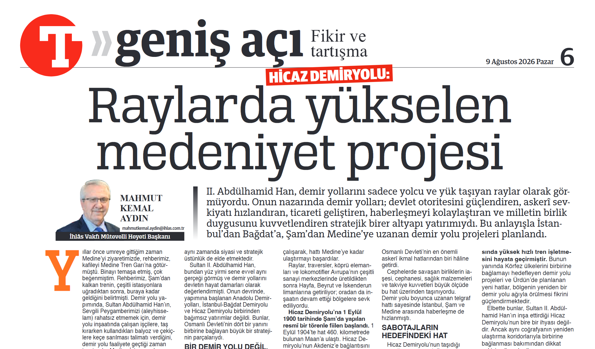 Hicaz Demiryolu: Raylarda yükselen medeniyet projesi