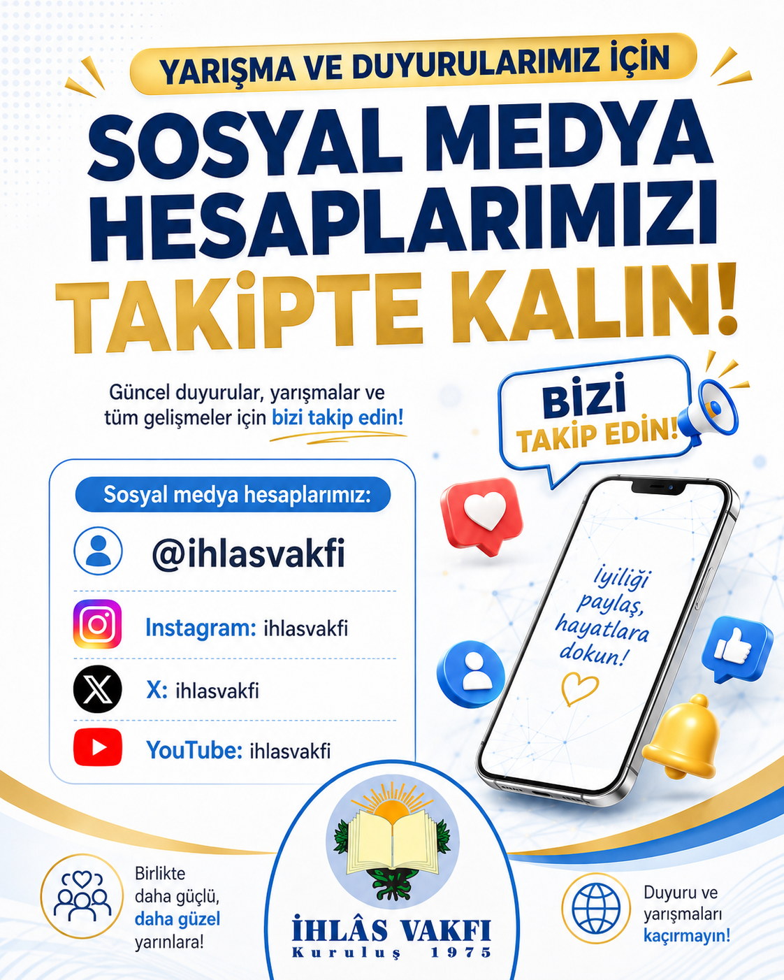 Yarışma ve Duyurular İçin Bizi Takipte Kalın!