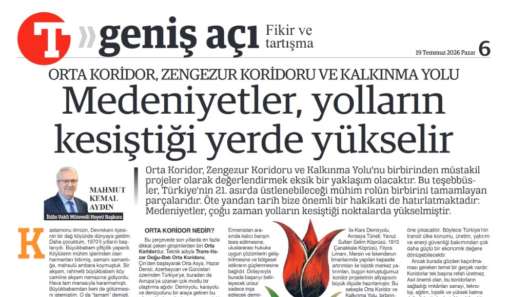 Orta Koridor, Zengezur Koridoru ve Kalkınma Yolu: Medeniyetler, yolların kesiştiği yerde yükselir