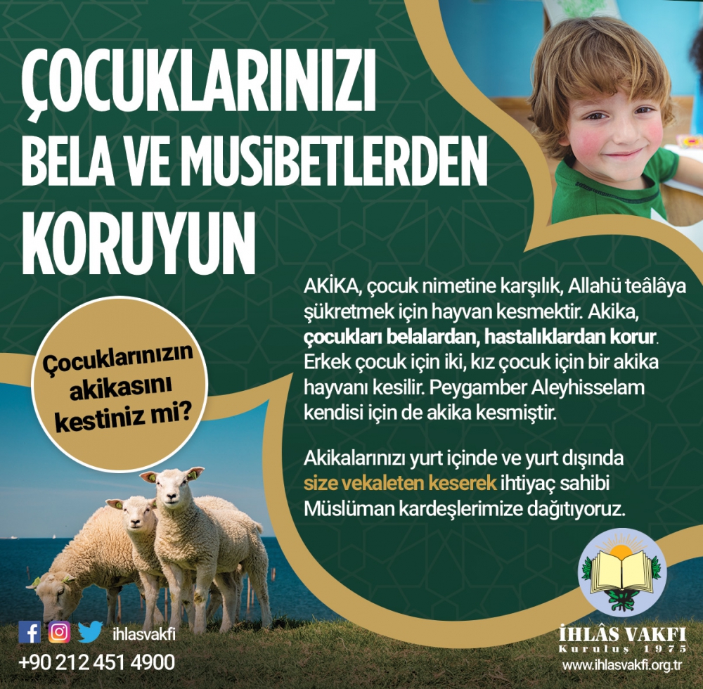 ÇOCUKLARINIZI BELA VE MUSİBETLERDEN KORUYUN