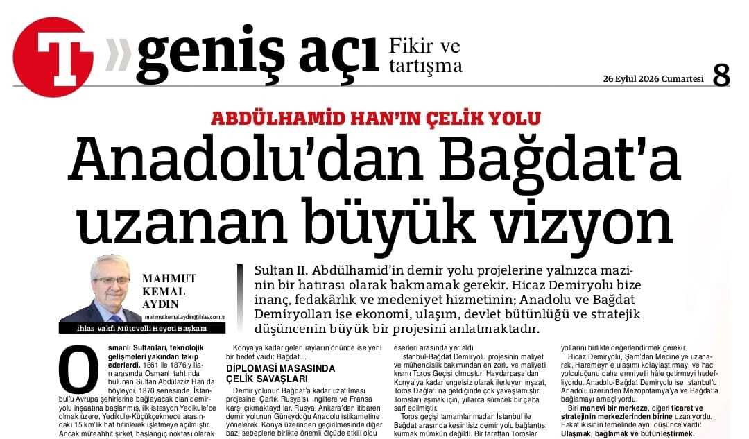 Abdülhamid Han’ın çelik yolu: Anadolu’dan Bağdat’a uzanan büyük vizyon