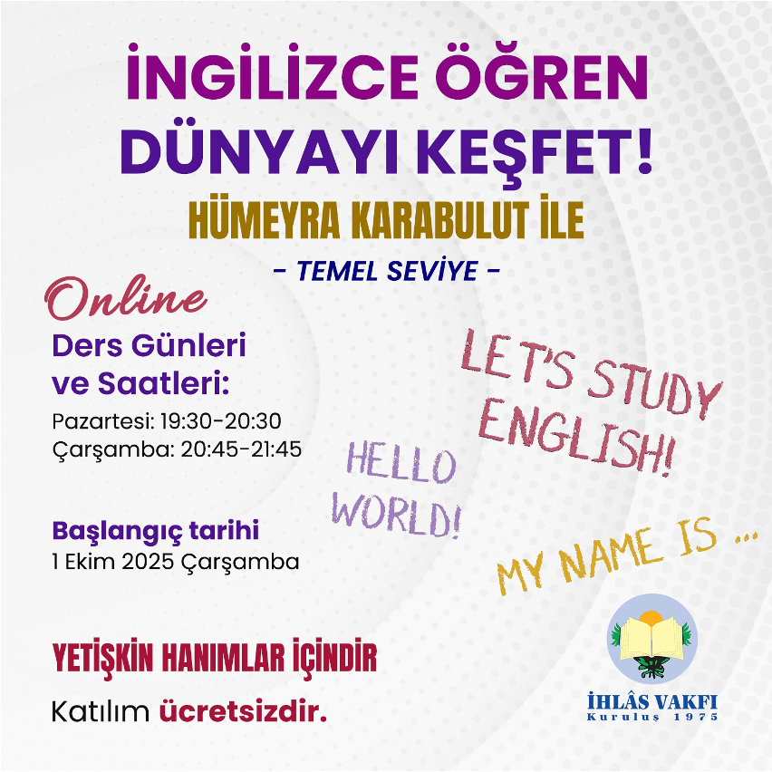 İngilizce Eğitimi (Hanımlar)