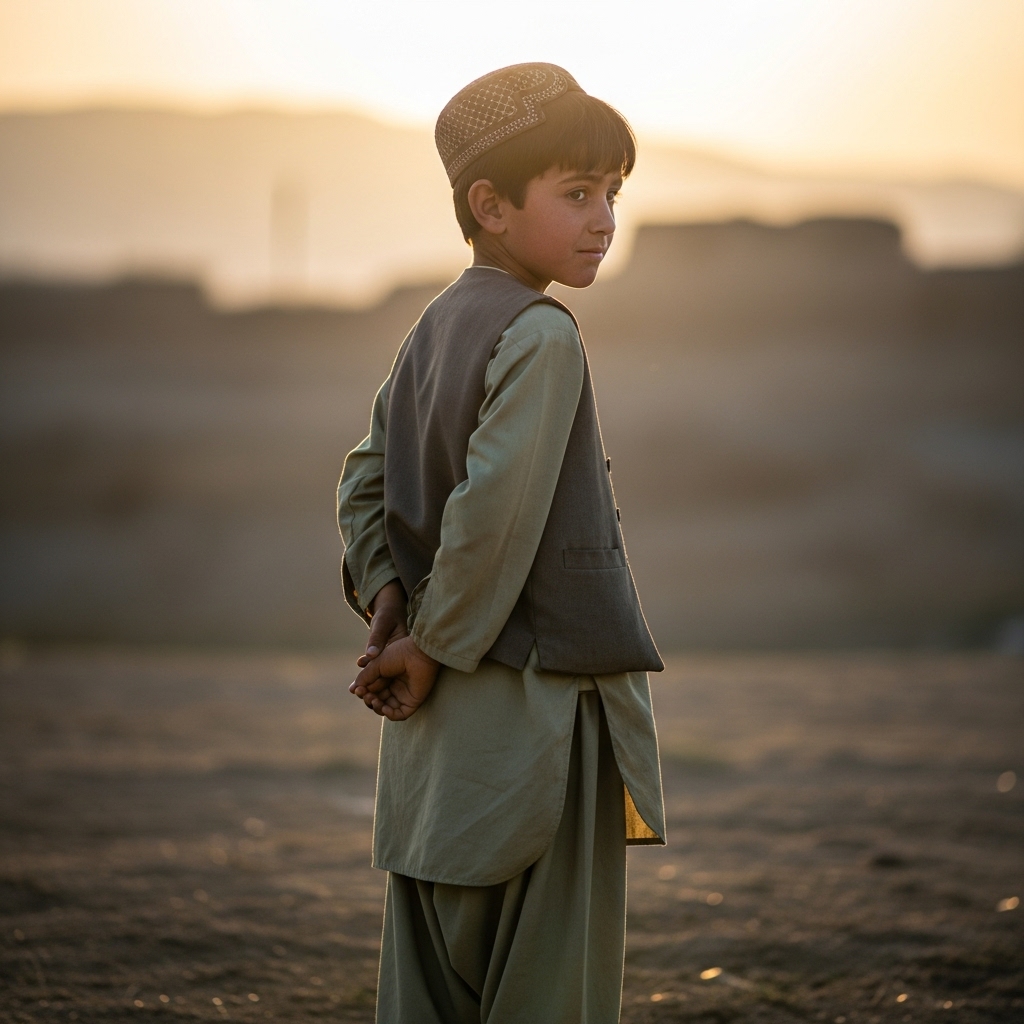 Yardım eli uzatan çocuk